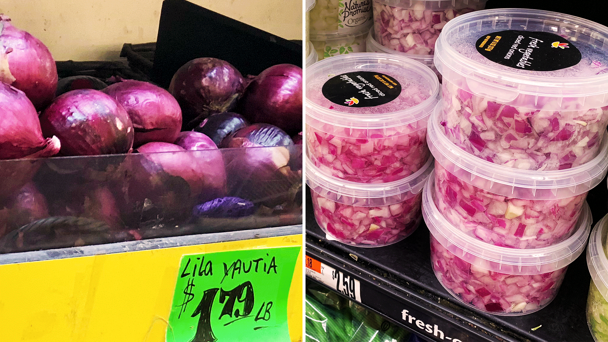 Red onions for sale. Photos by Jubilee Baez