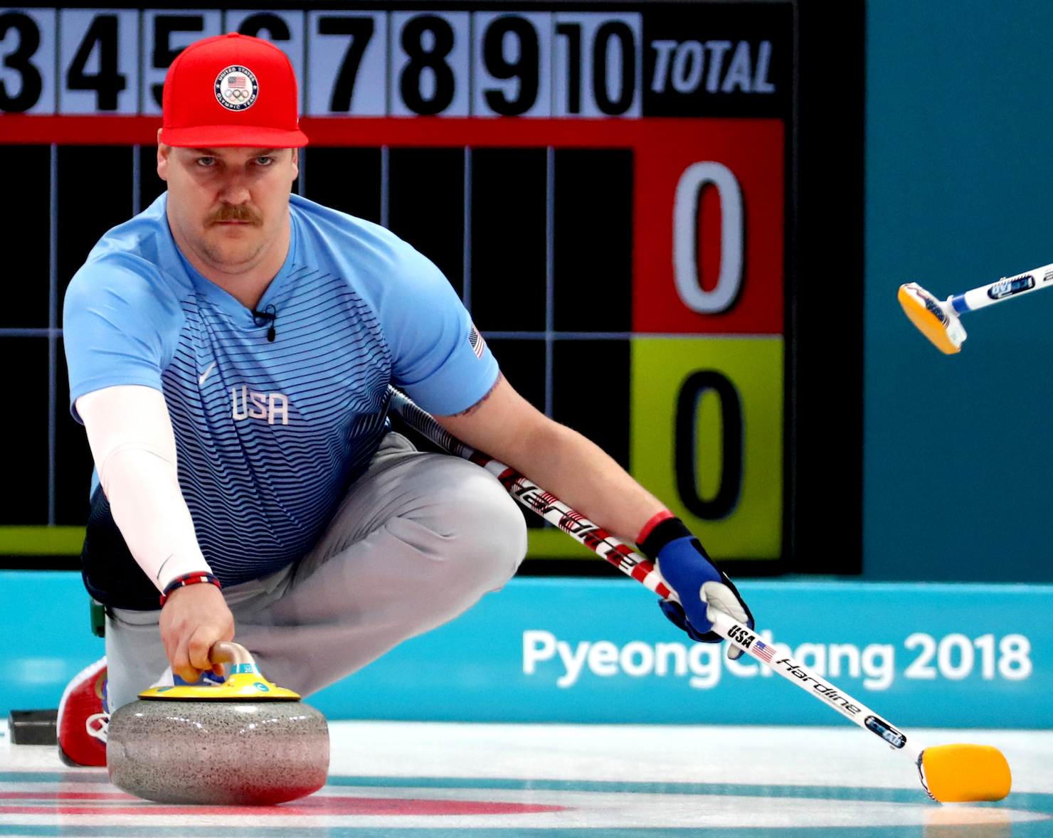 The USA's Matt Hamilton at the 2018 PyeongChang Winter Olympics.