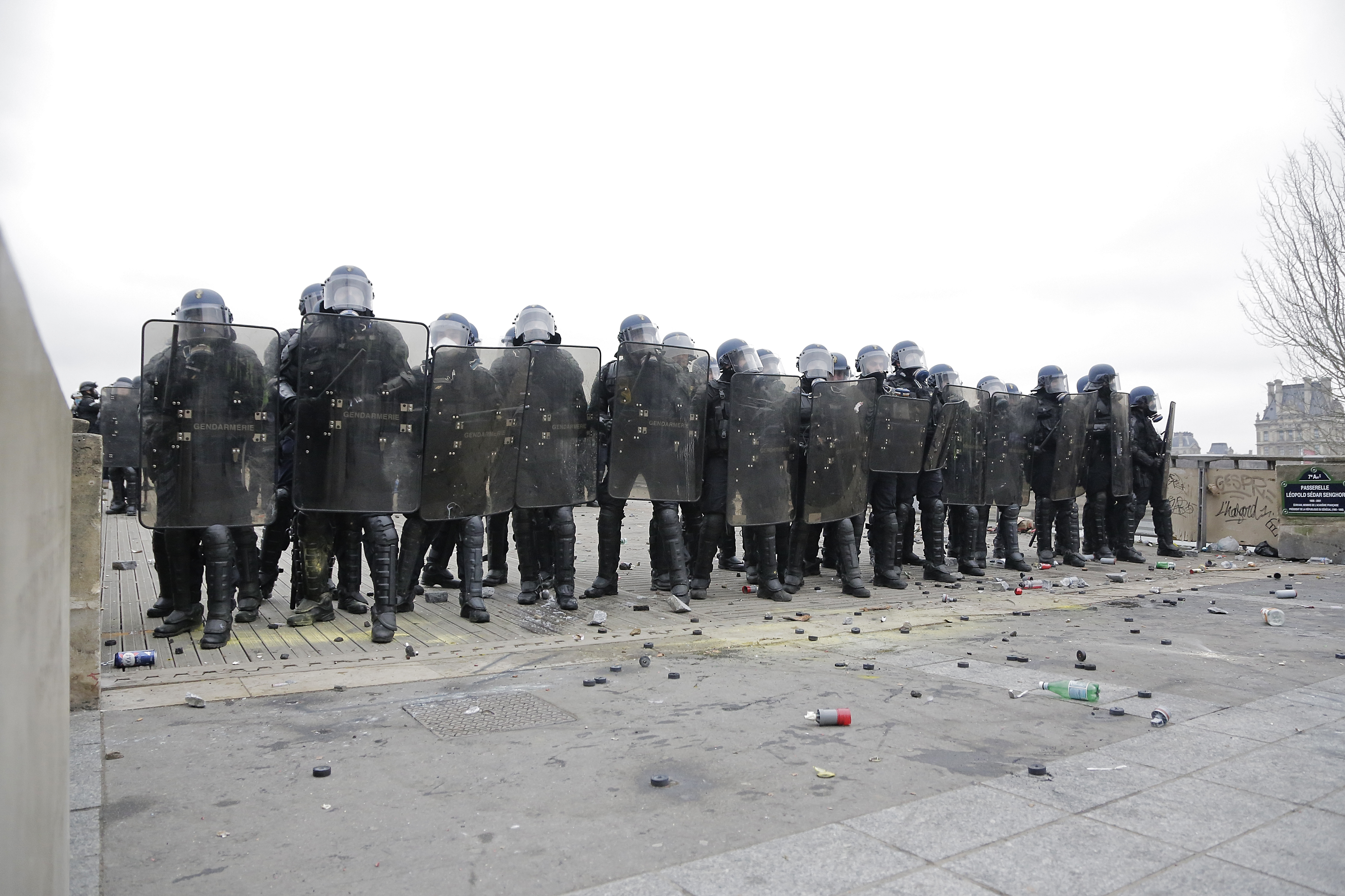 Mobilisation policière gilets jaunes acte 8