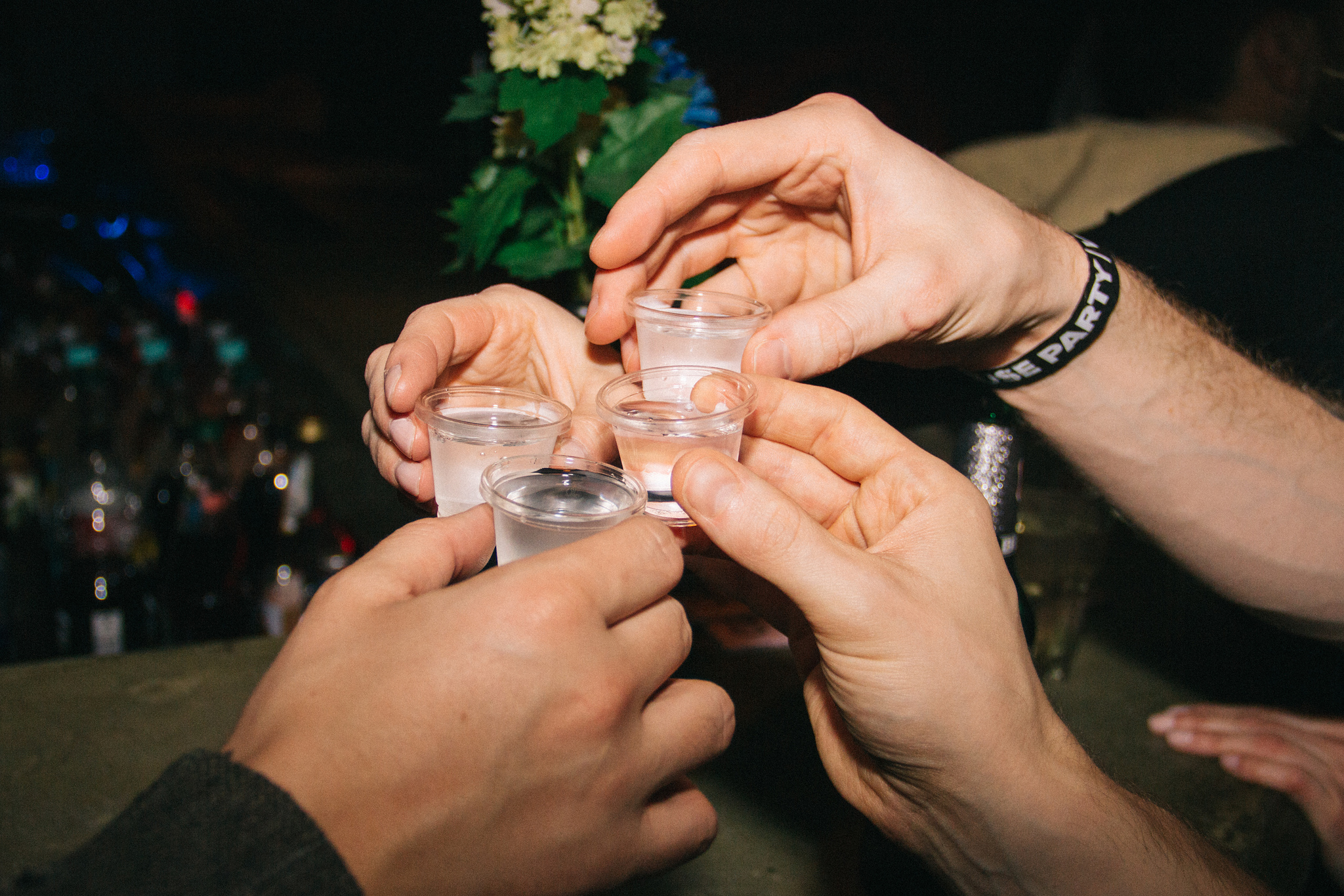 Shots werden getrunken