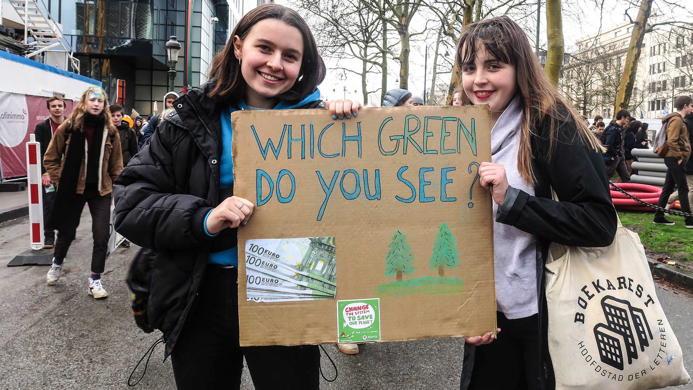 jongeren-klimaatmars-brussel-plakkaten-groen