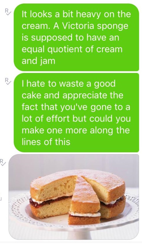 sponge cake email 