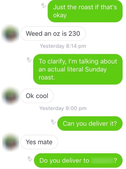 sunday roast text