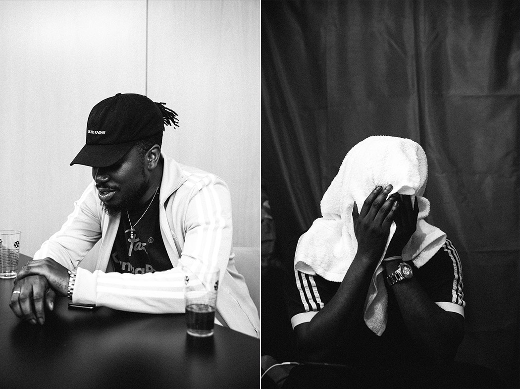 Darrell-Cole-behind-the-scenes-optreden-zwart-wit-kelly-fober
