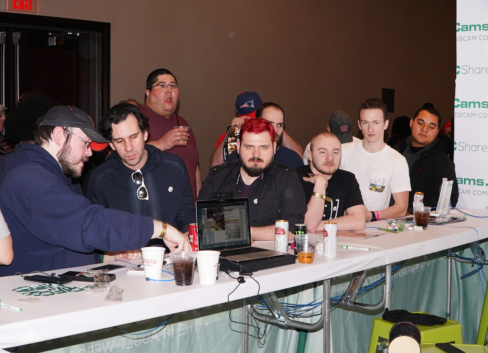 A group of fans at the AVN Convention
