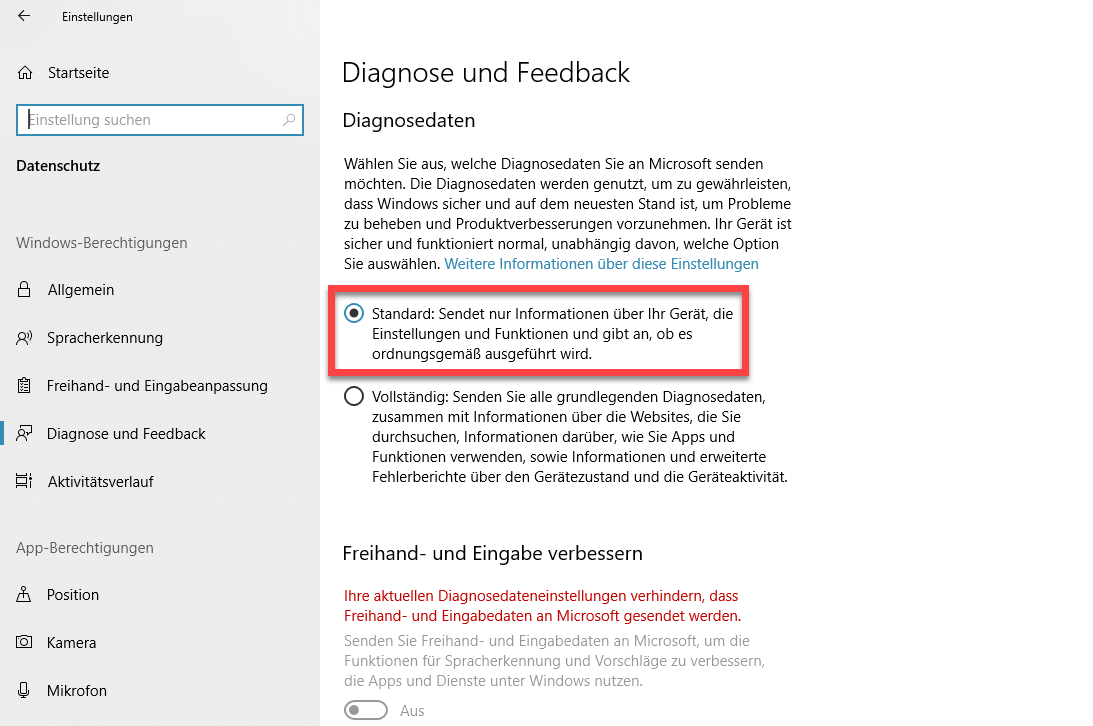 Screenshot Windows 10