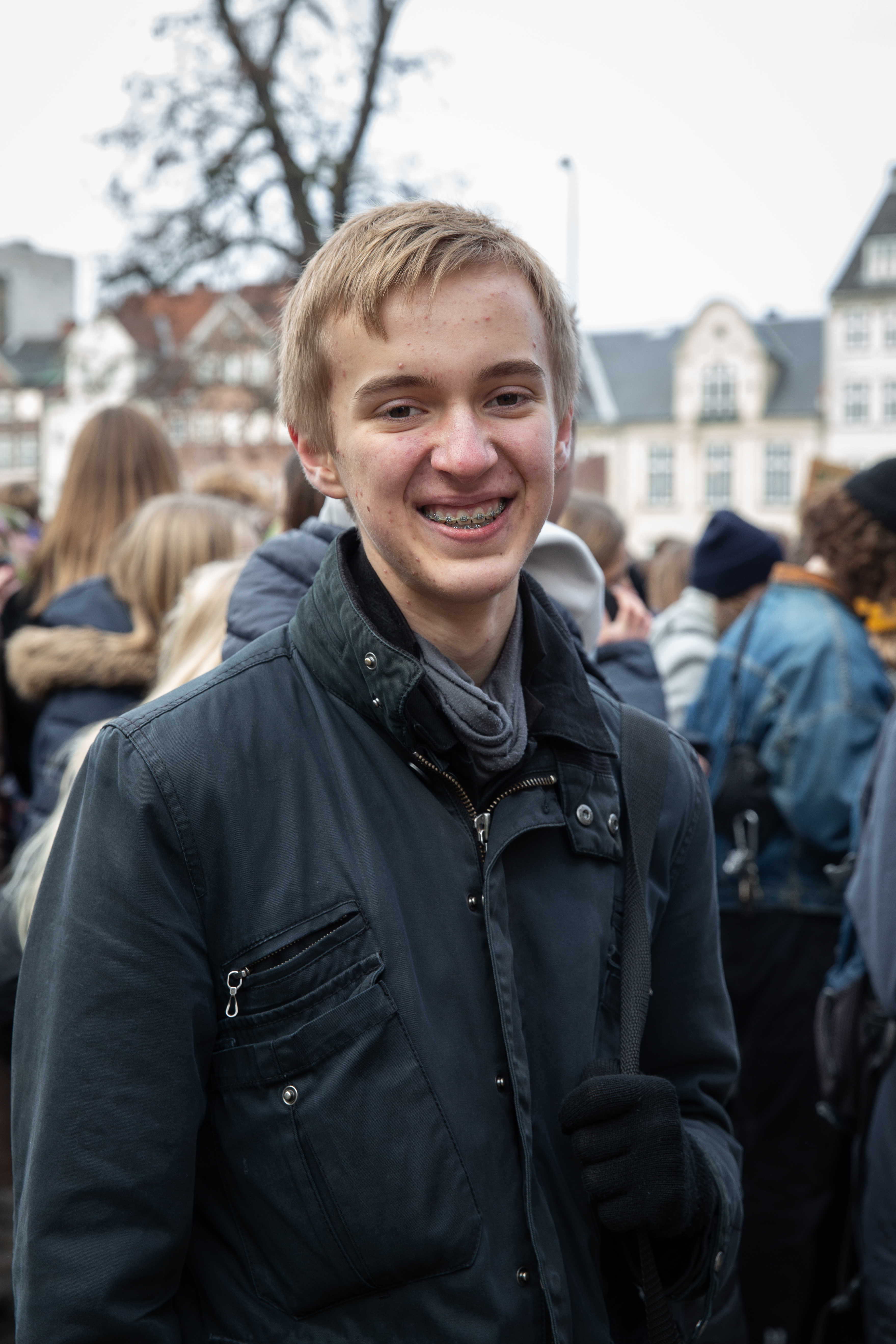 Demonstrant til klimademonstration