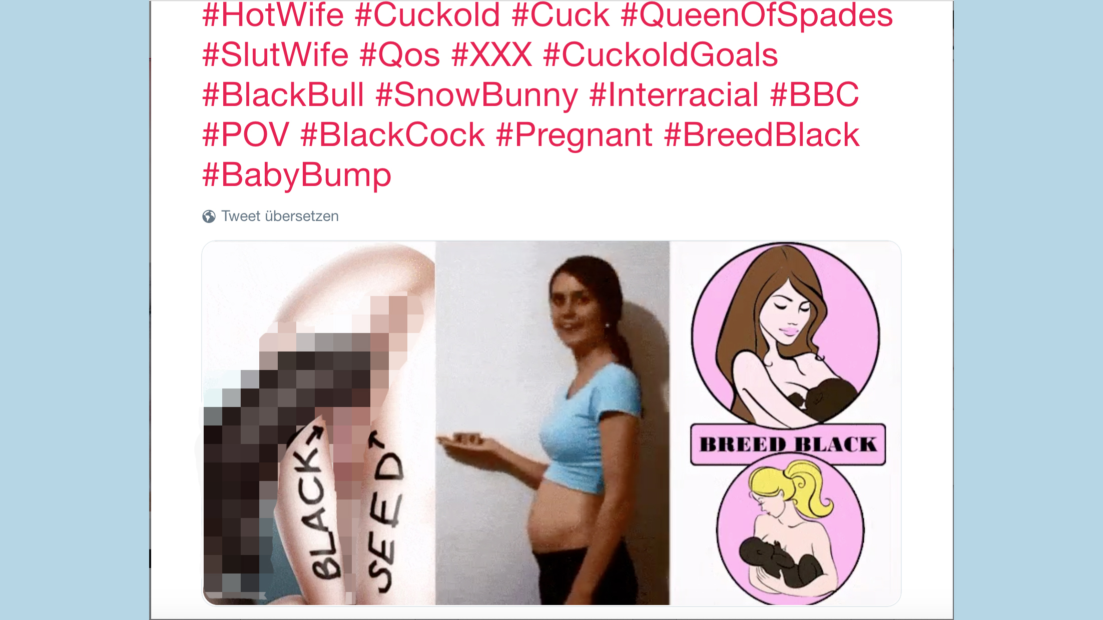 Breed Black Bbc Porn - WeiÃŸe Frauen suchen auf Twitter nach \