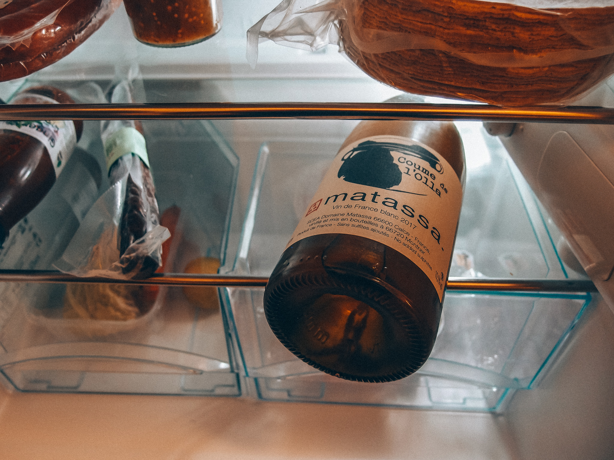 Naturwein in Kenny Thomsons Kühlschrank