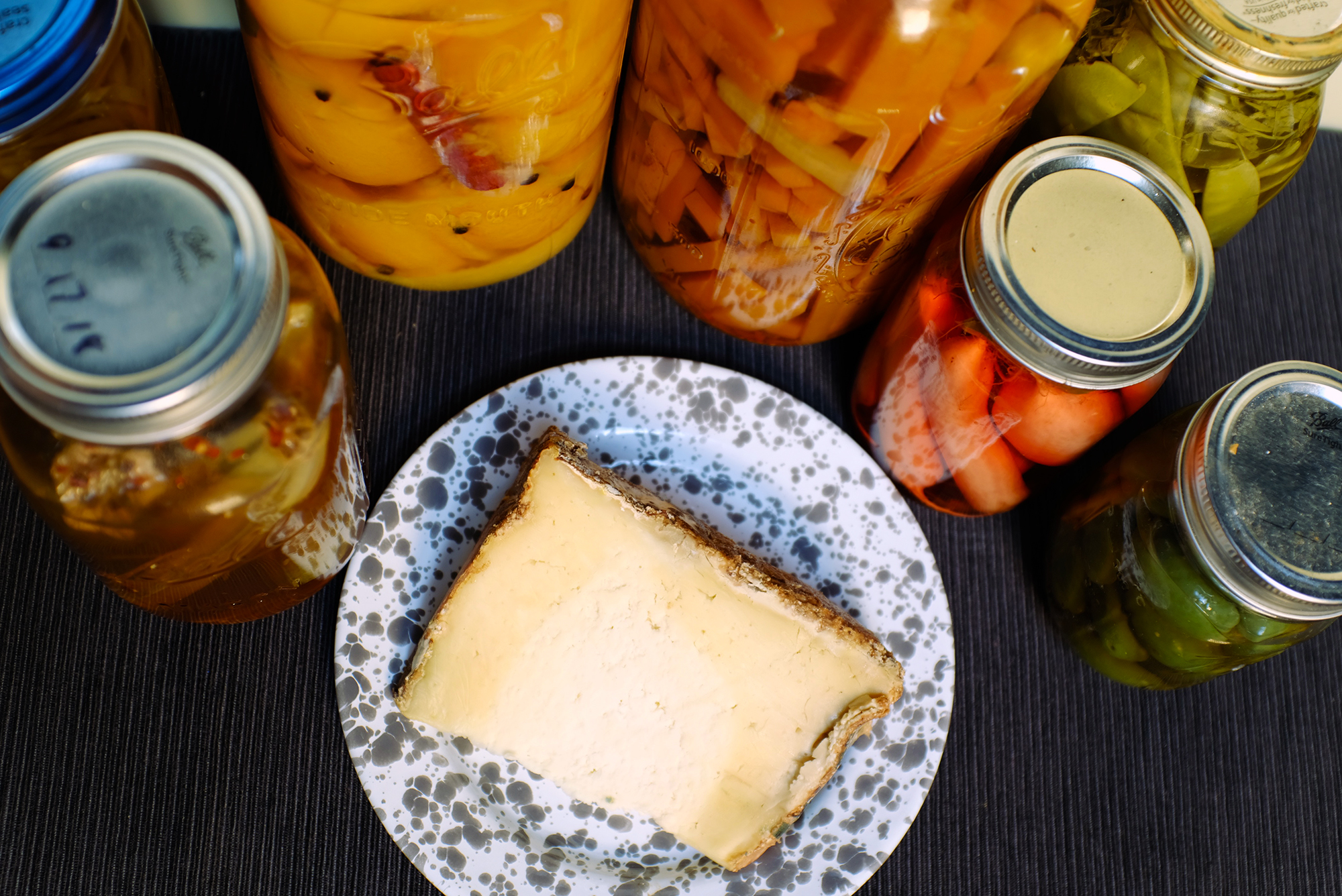 castelrosso cheese with pickles