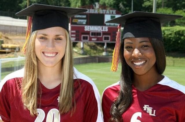 Als student aan de Florida State University.
