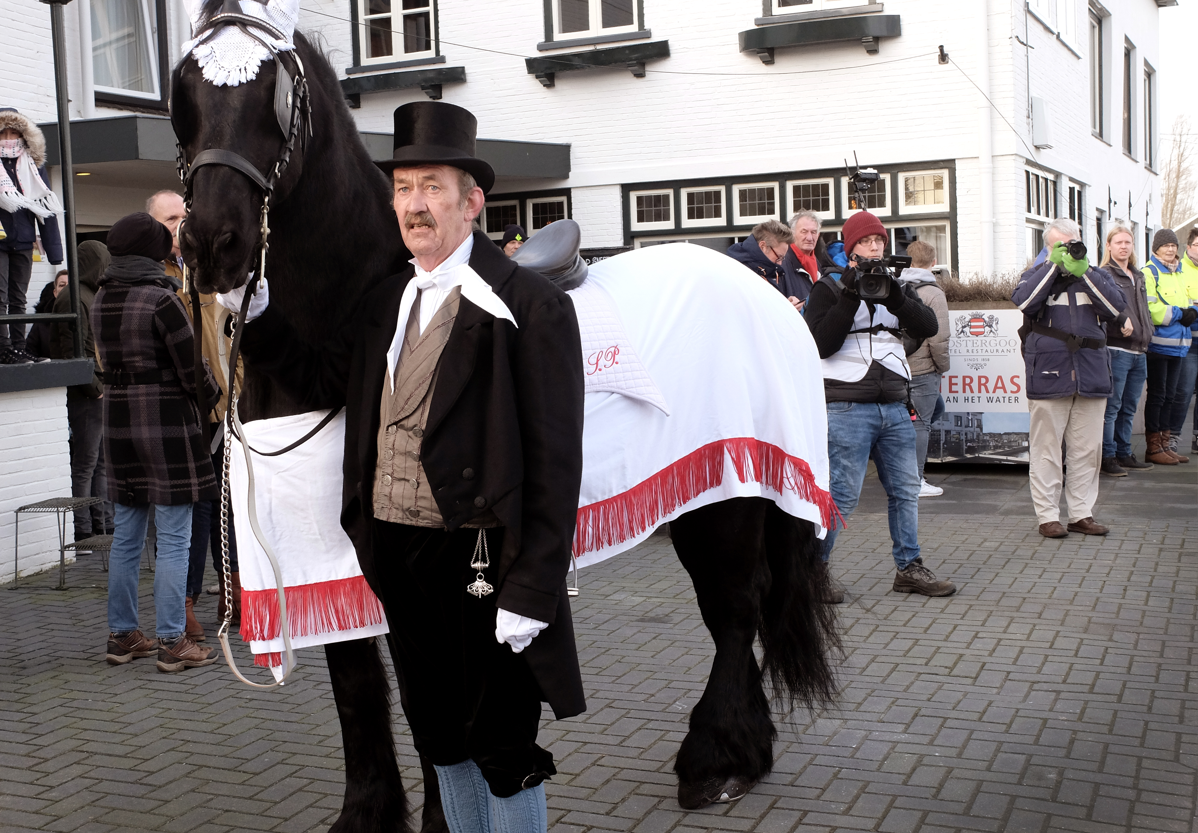 Het paard tijdens de intocht van Sint Piter