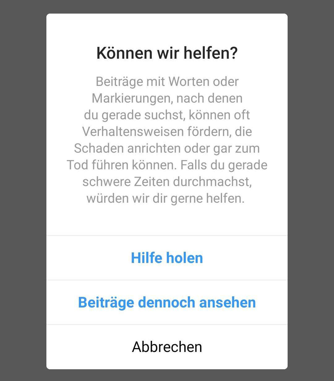 Screenshot Instagram