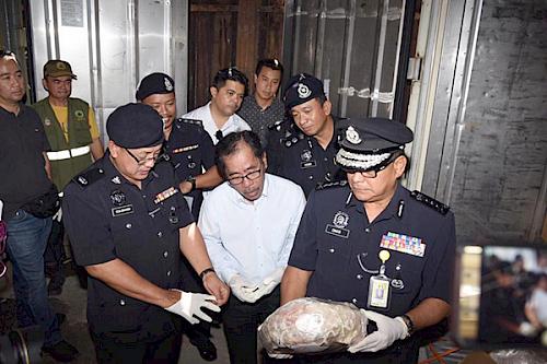 Whole pangolin bodies were found frozen inside the boxes; likely to be sold for meat consumption.