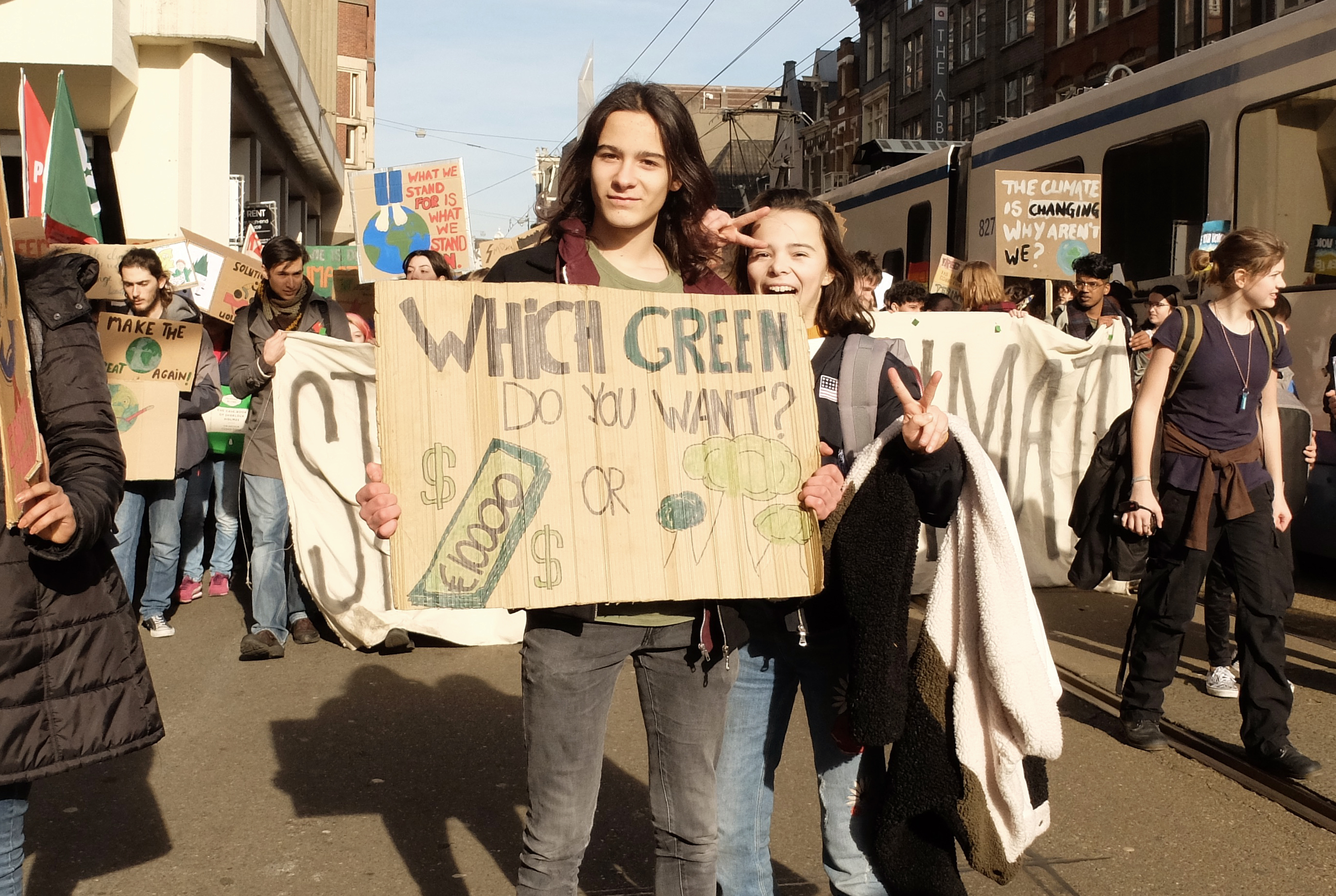 Klimaatmars in Amsterdam