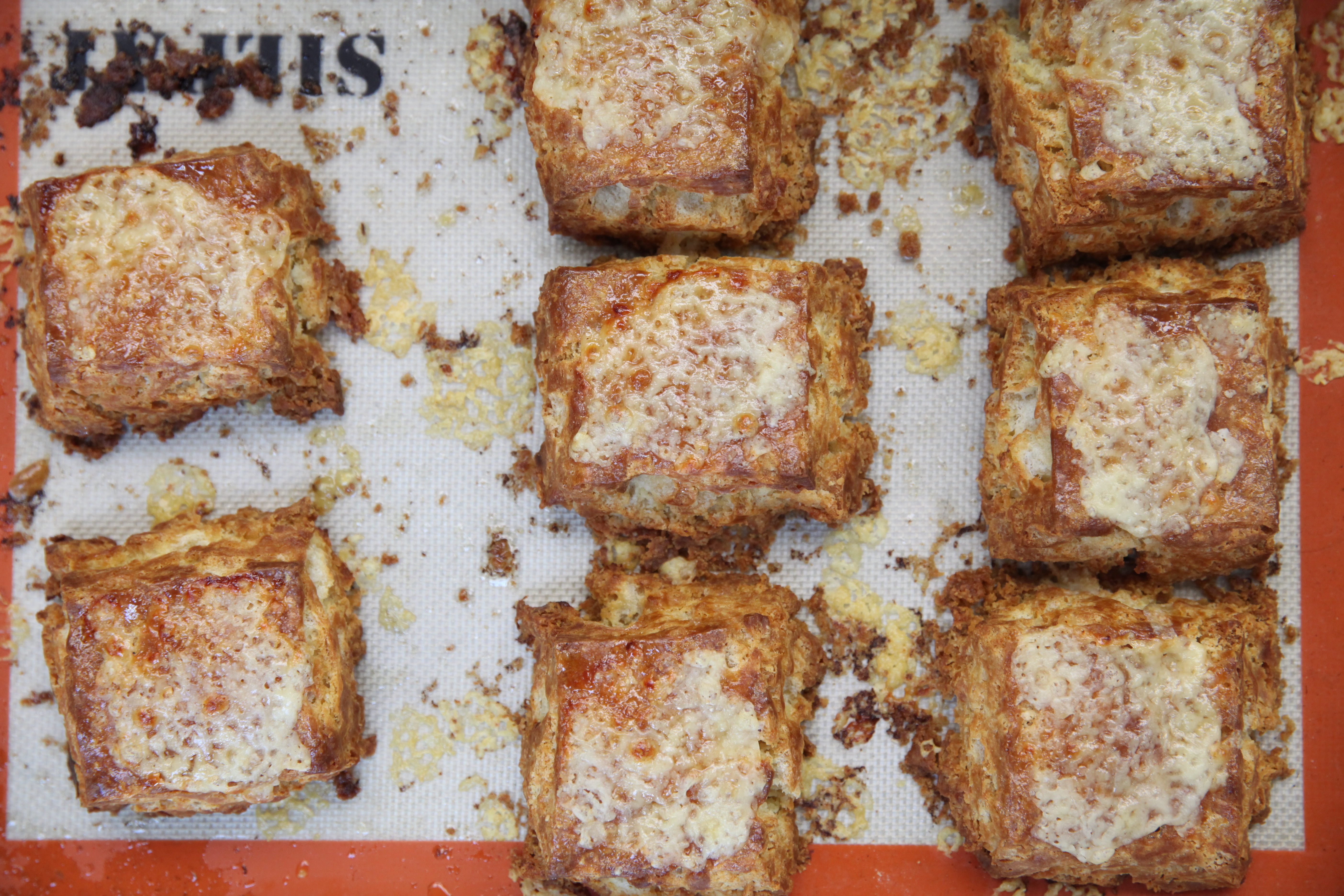 a tray of maple cheddar biscuits from sunday in brooklyn in williamsburg