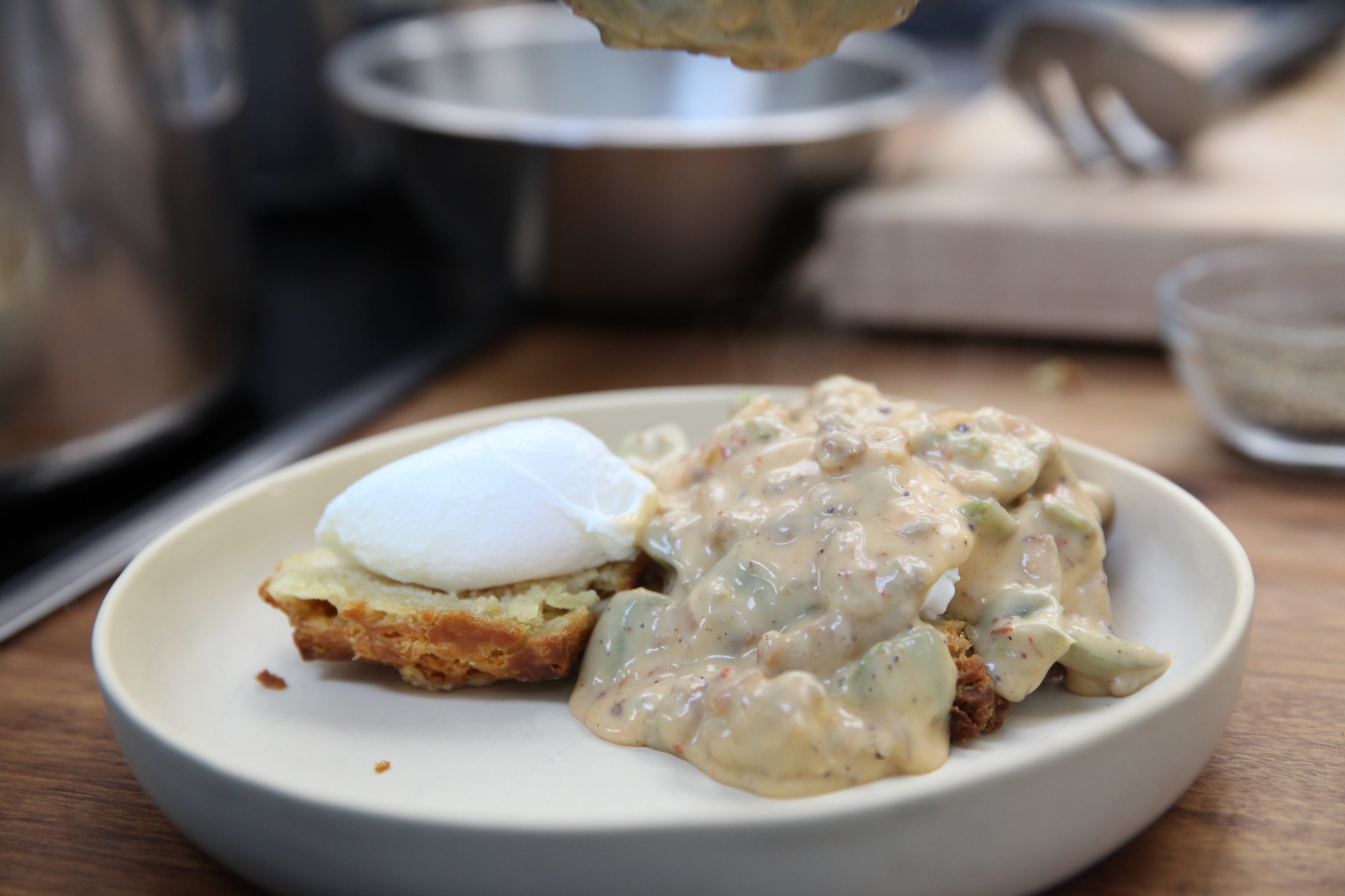 biscuits and sausage gravy from sunday in brooklyn