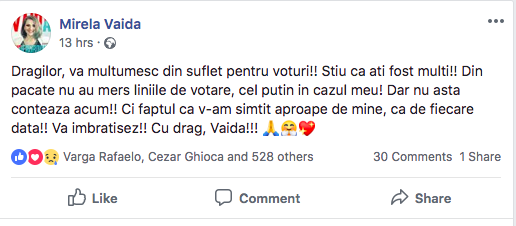 facebook-mirela-vaida-screenshot