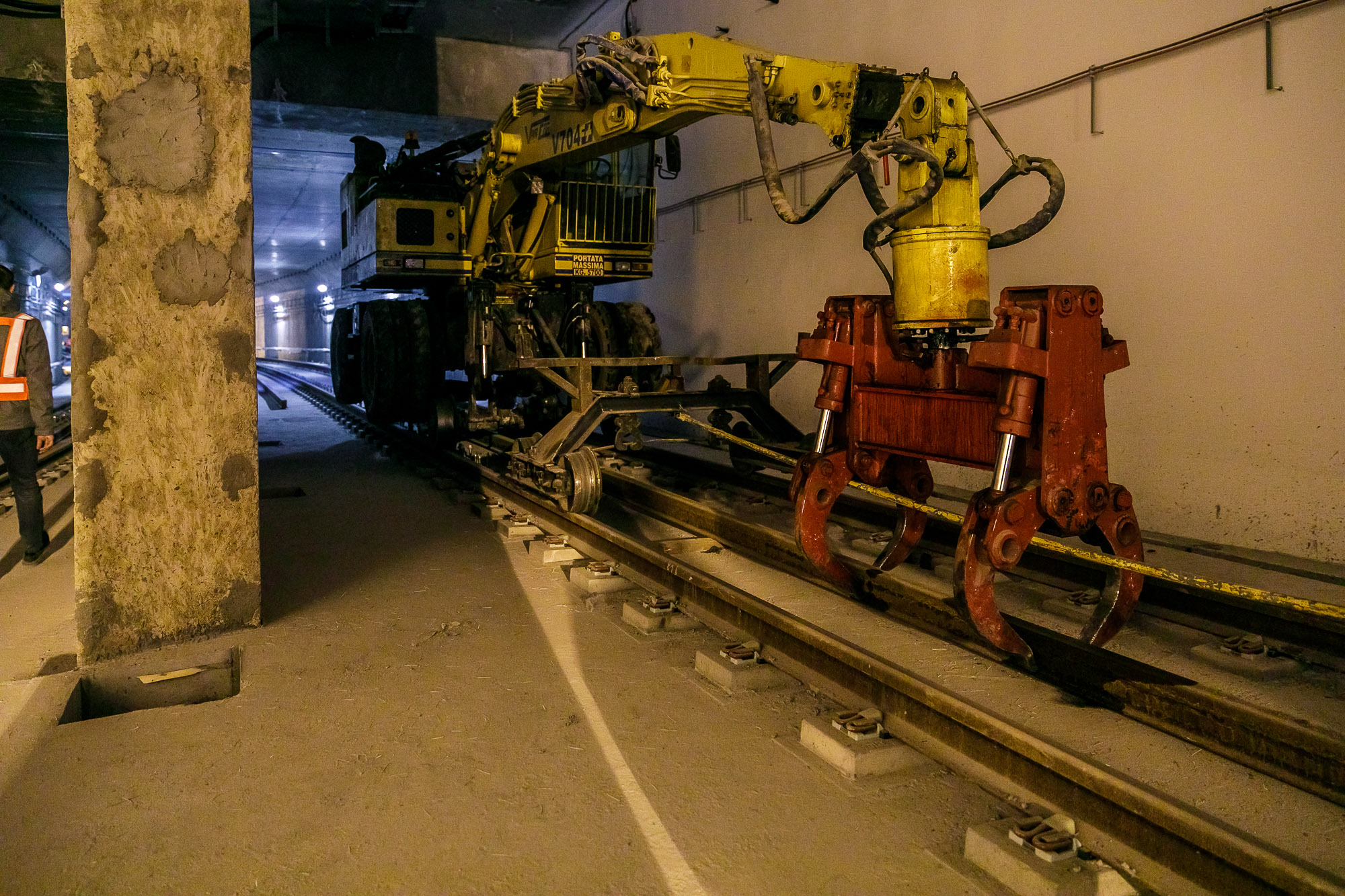 santier tunel metrou
