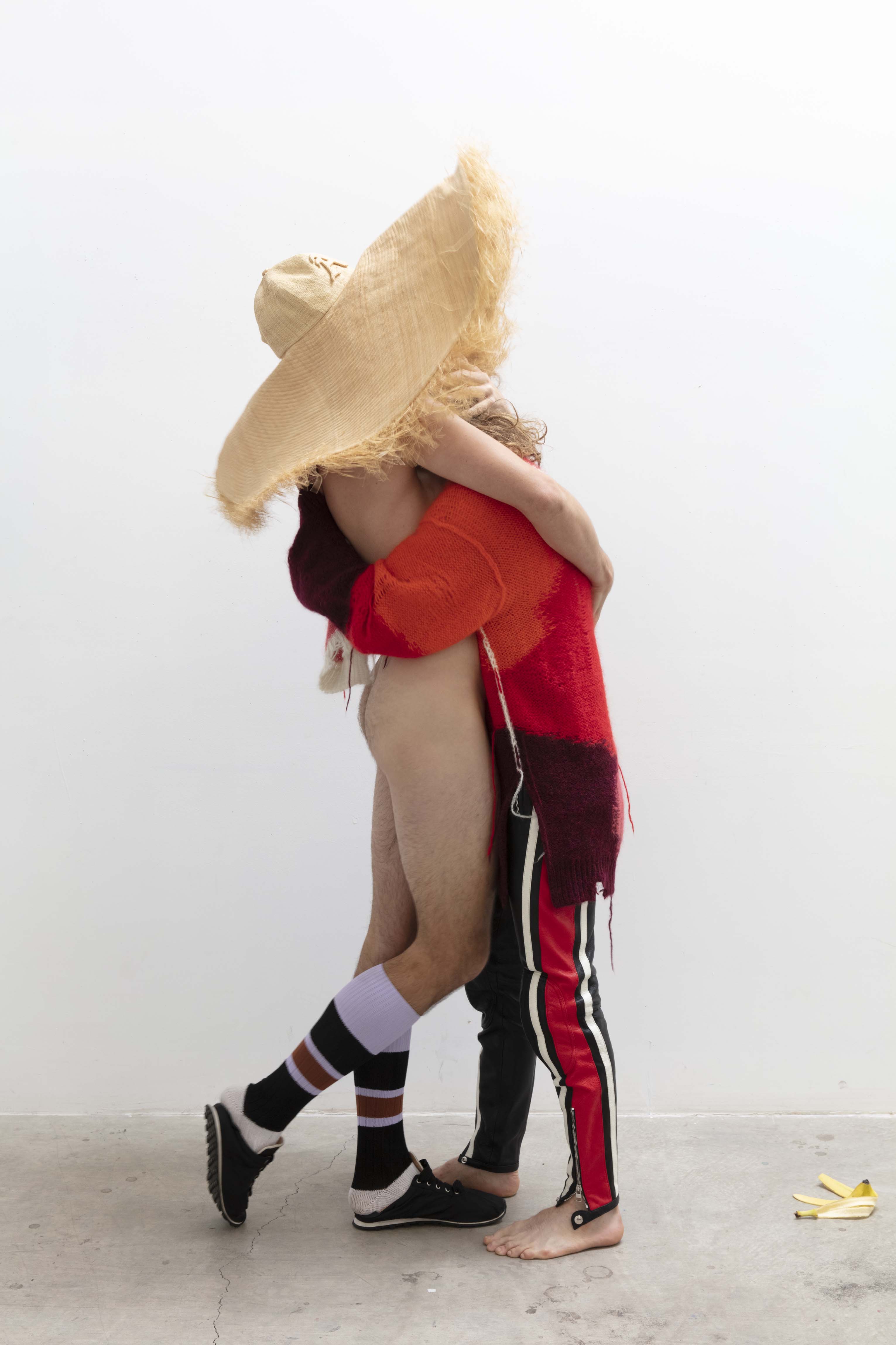 Matthew (left) wears hat by AMBUSH, socks and shoes by MARNI.