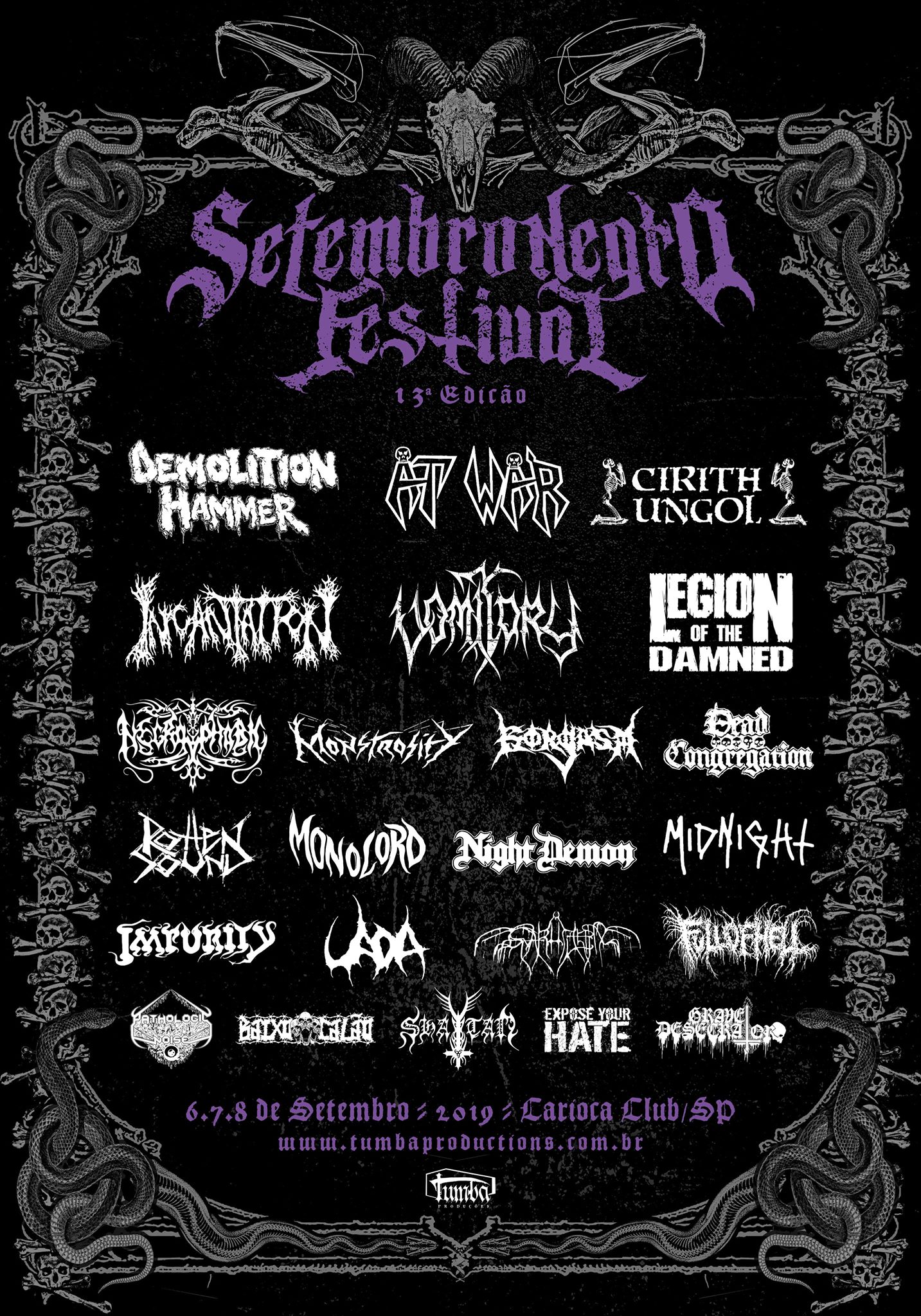 Cartaz da edição de 2019 do Setembro Negro Fest. Foto: Reprodução