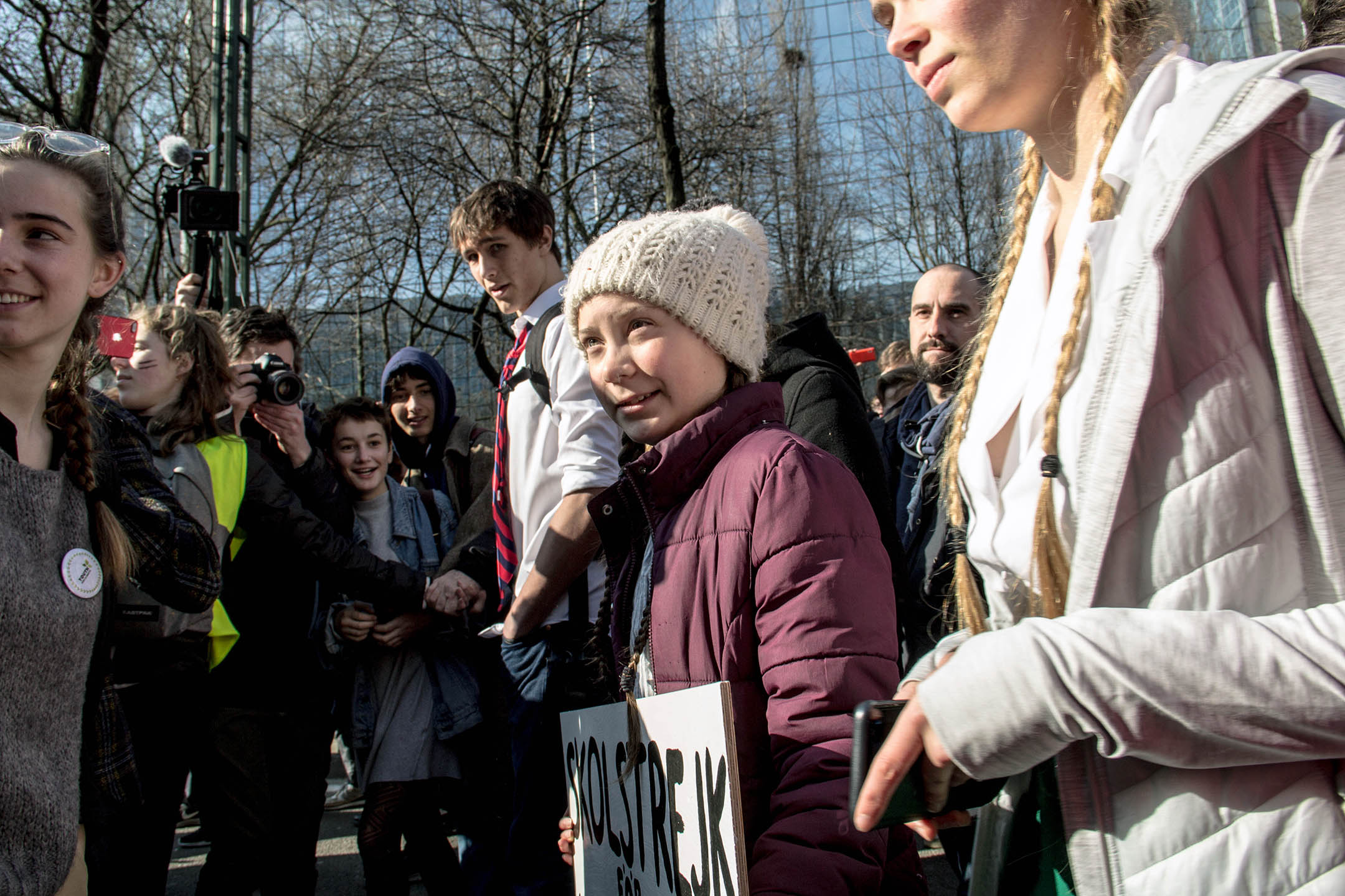 greta-thunberg-in-brussel-klimaatactiviste