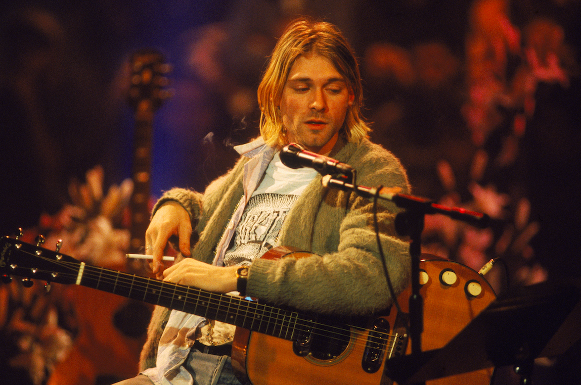 kurt cobain pink sweater