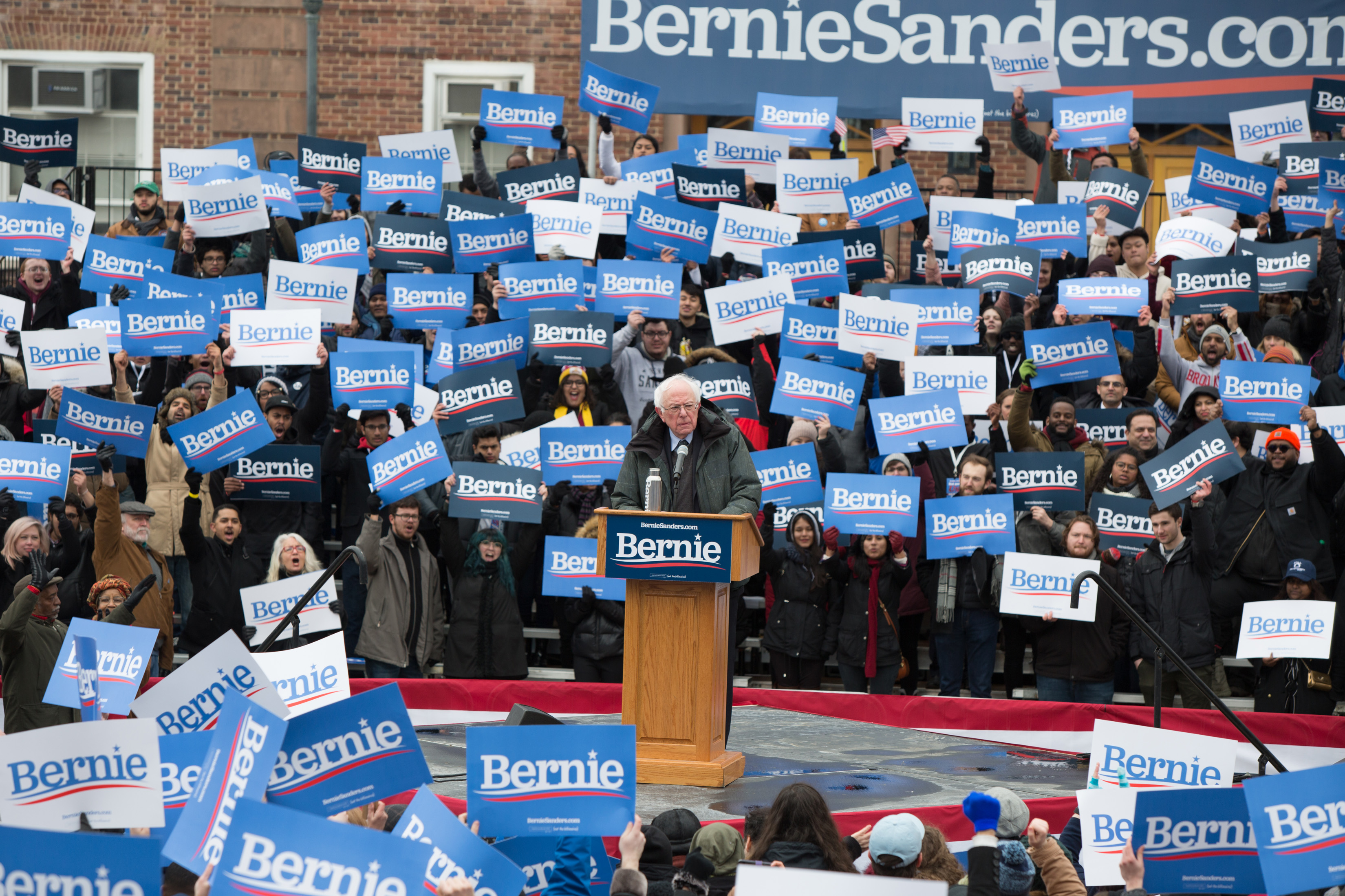 Bernie Sanders in Brooklyn
