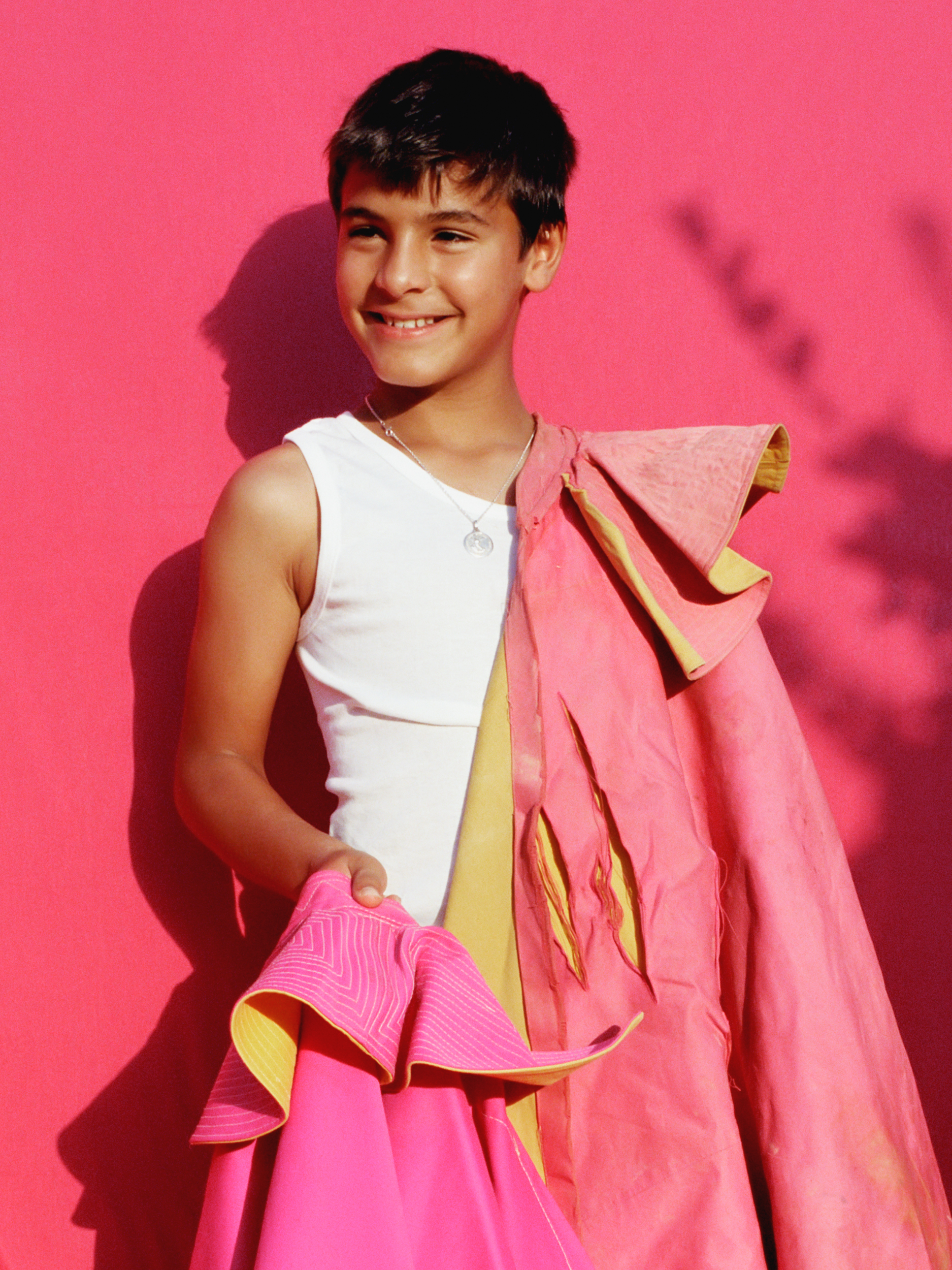 A student from The Bullfighting School of Camas.