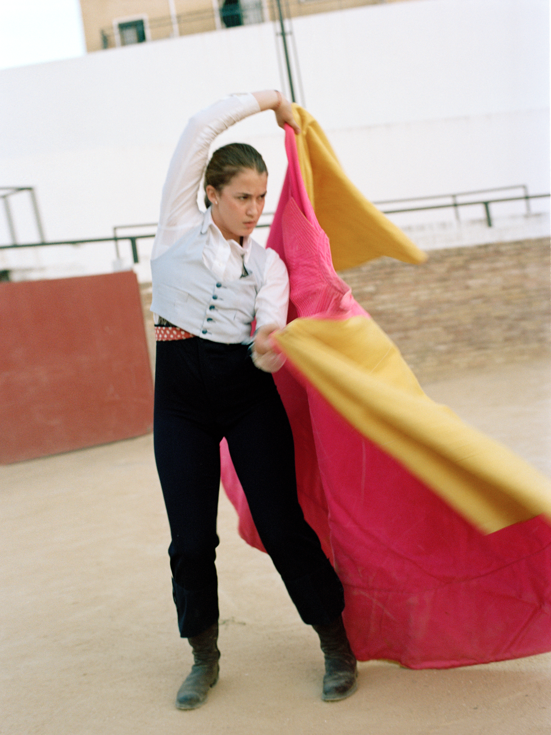 A student from The Bullfighting School of Sevilla.