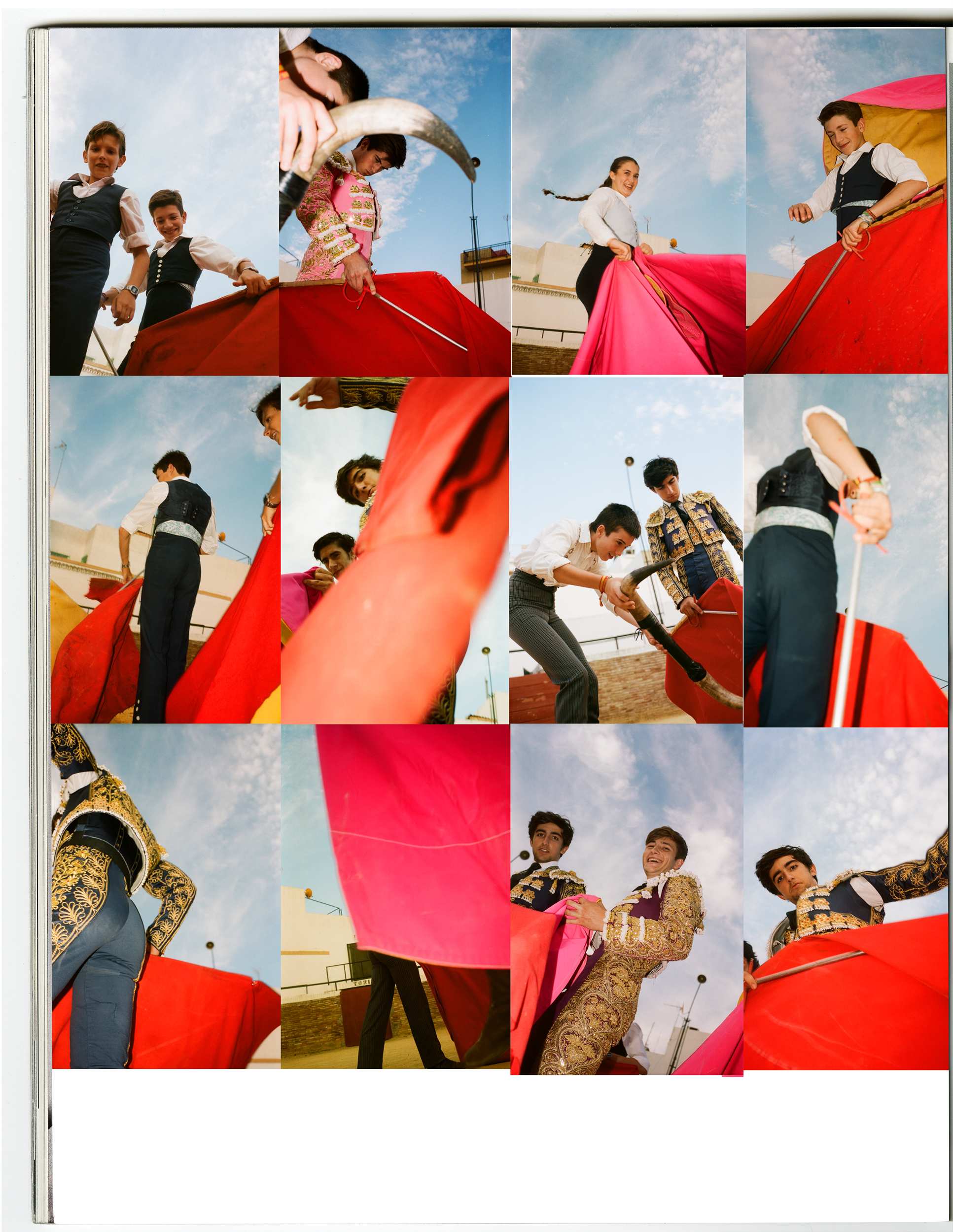 Students from The Bullfighting School of Sevilla.