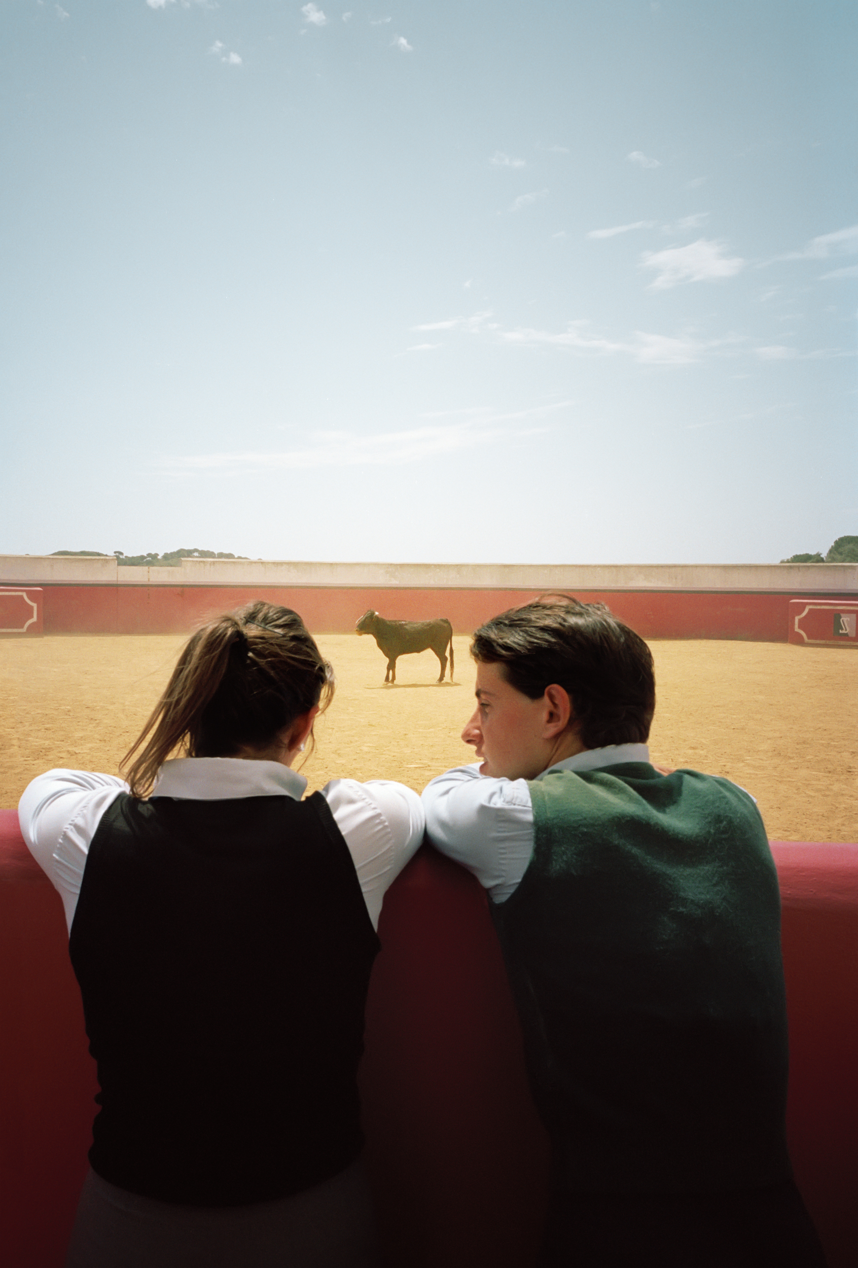 Rocío Romero with a friend.