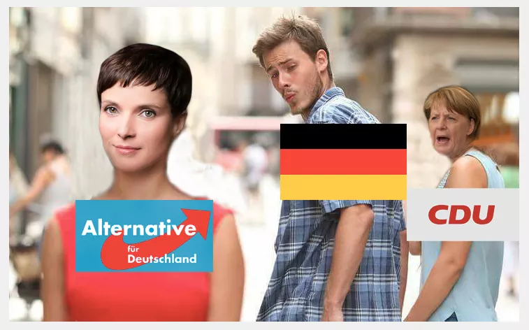 distracted boyfriend meme afd