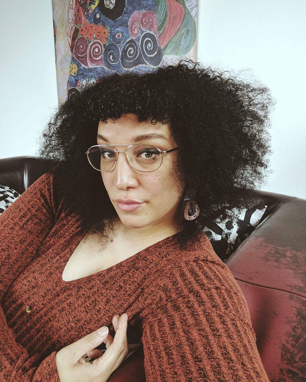 Frau mit Brille