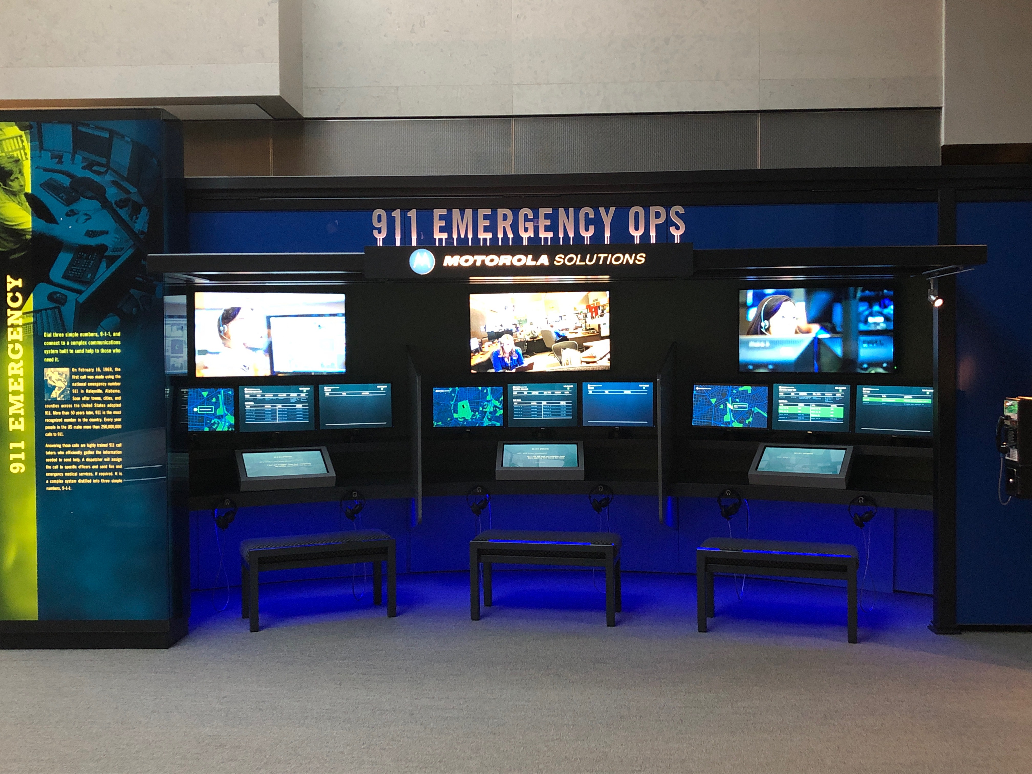 The 911 emergency opps exhibit at the NLEM