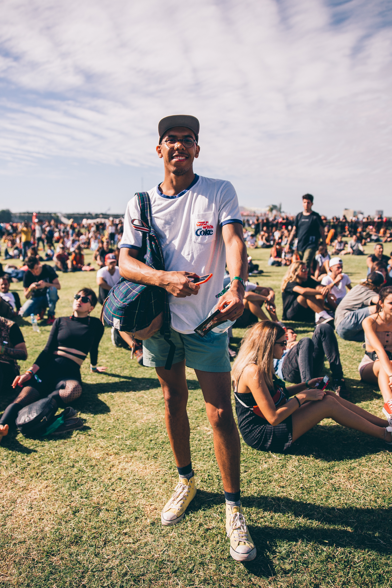 Gente en Lollapalooza Argentina 2019. Foto por Matías Casal.