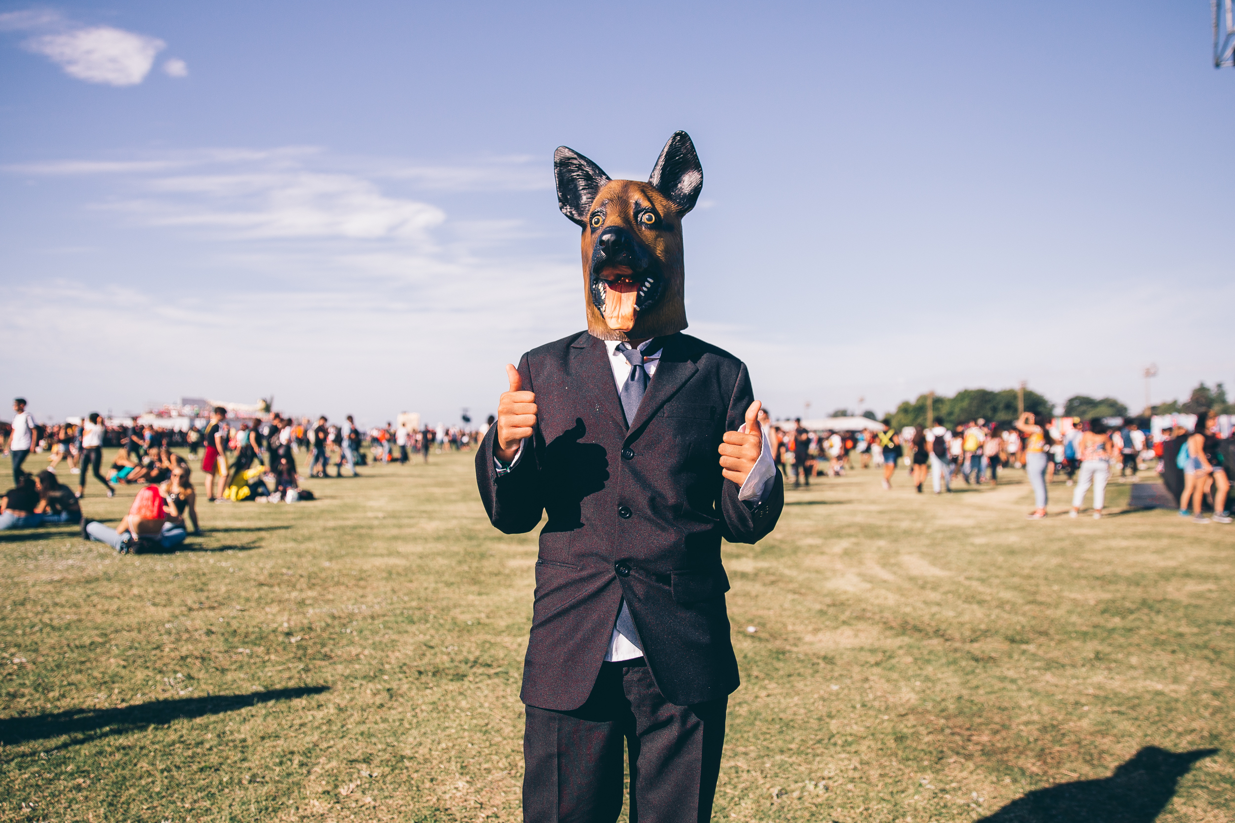 Gente en Lollapalooza Argentina 2019. Foto por Matías Casal.