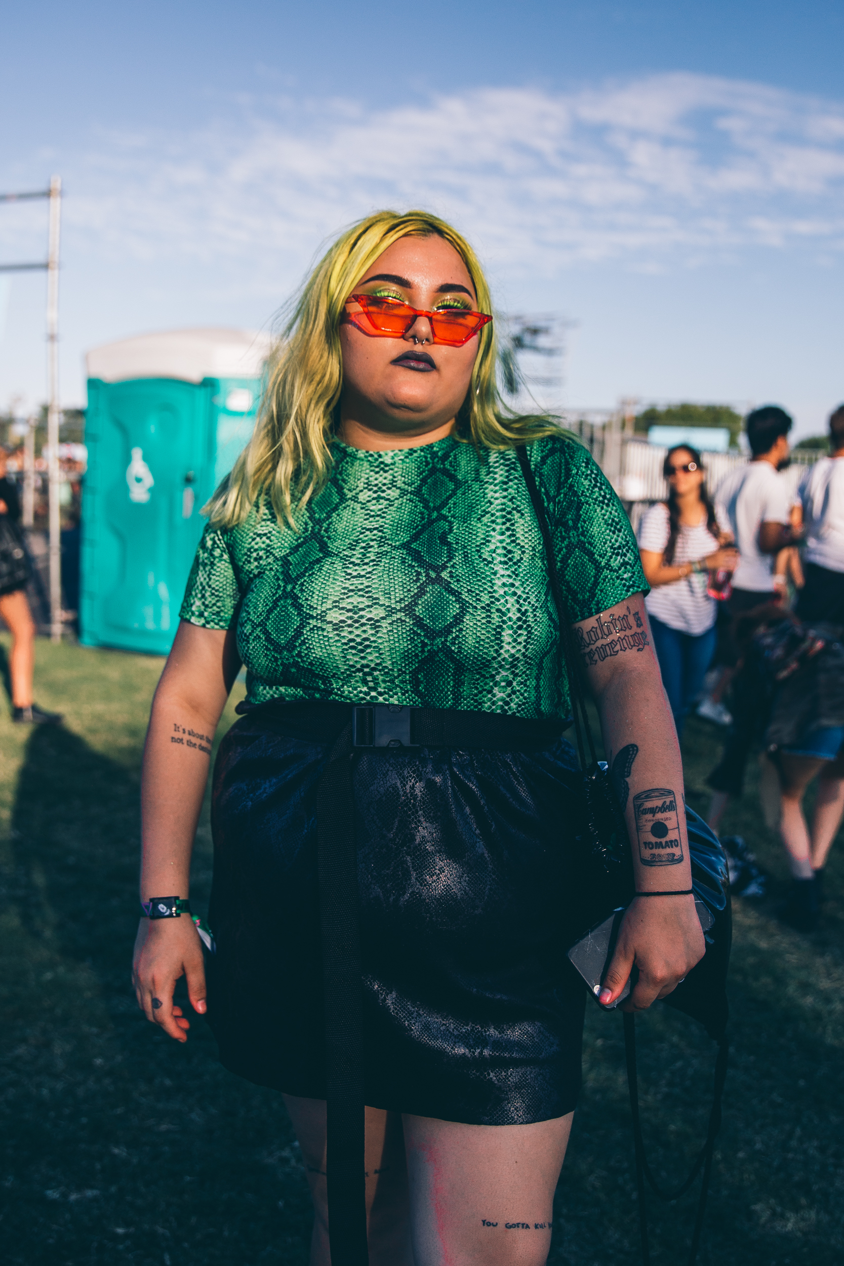 Gente en Lollapalooza Argentina 2019. Foto por Matías Casal.