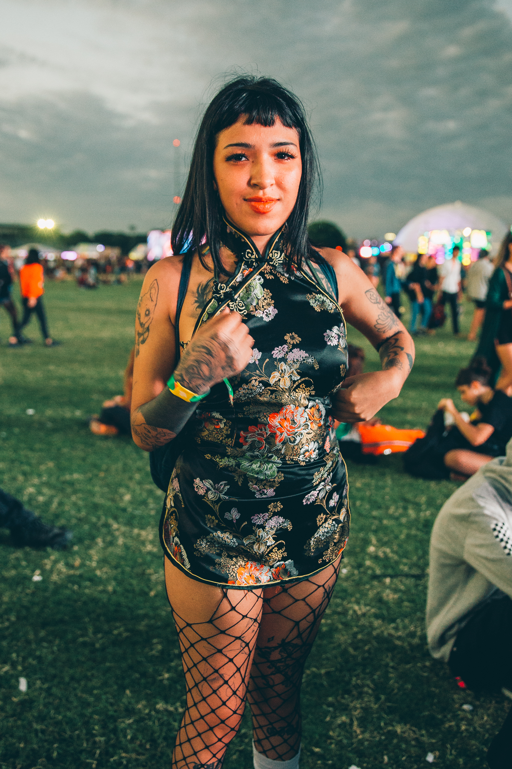 Gente en Lollapalooza Argentina 2019. Foto por Matías Casal.