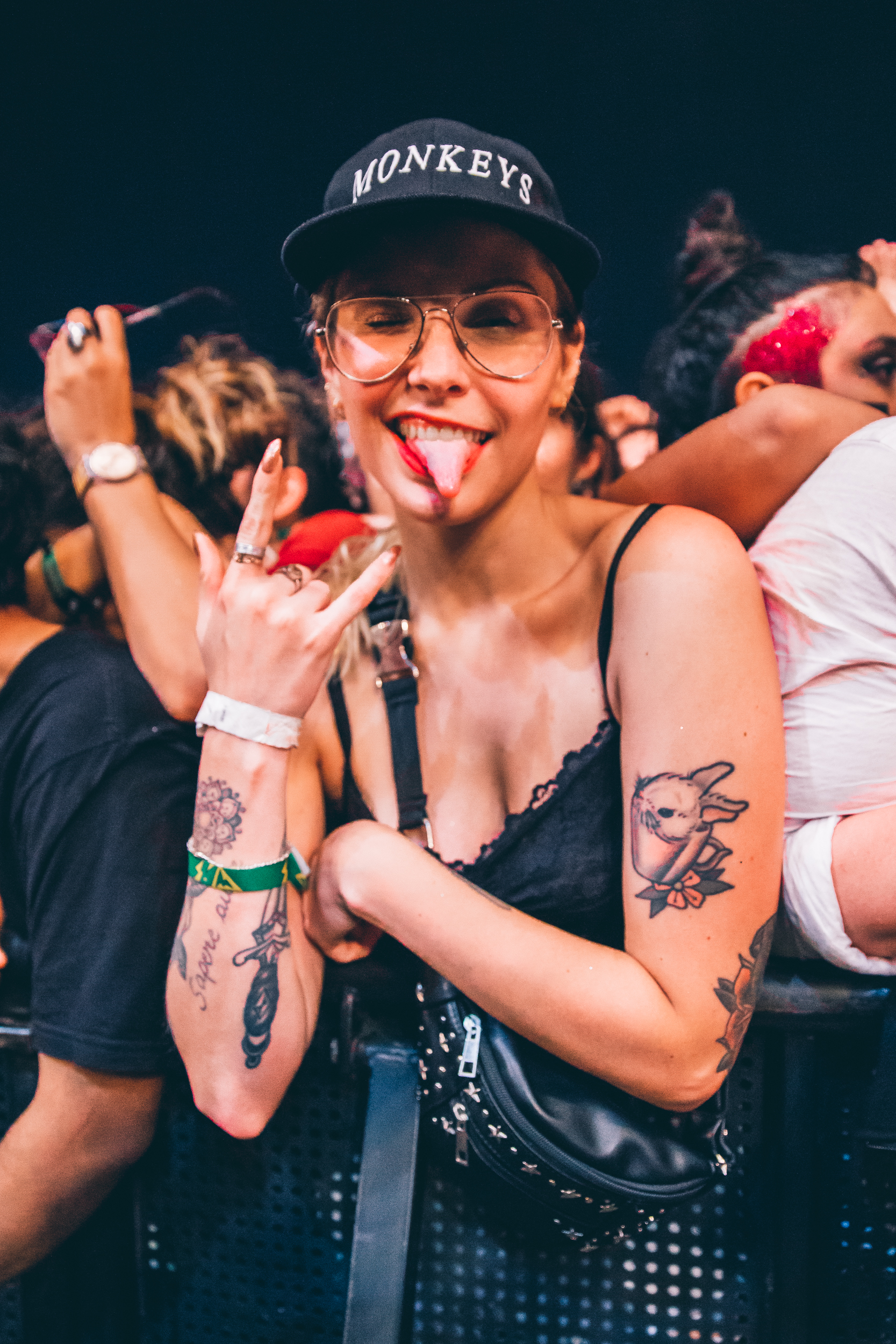 Gente en Lollapalooza Argentina 2019. Foto por Matías Casal.