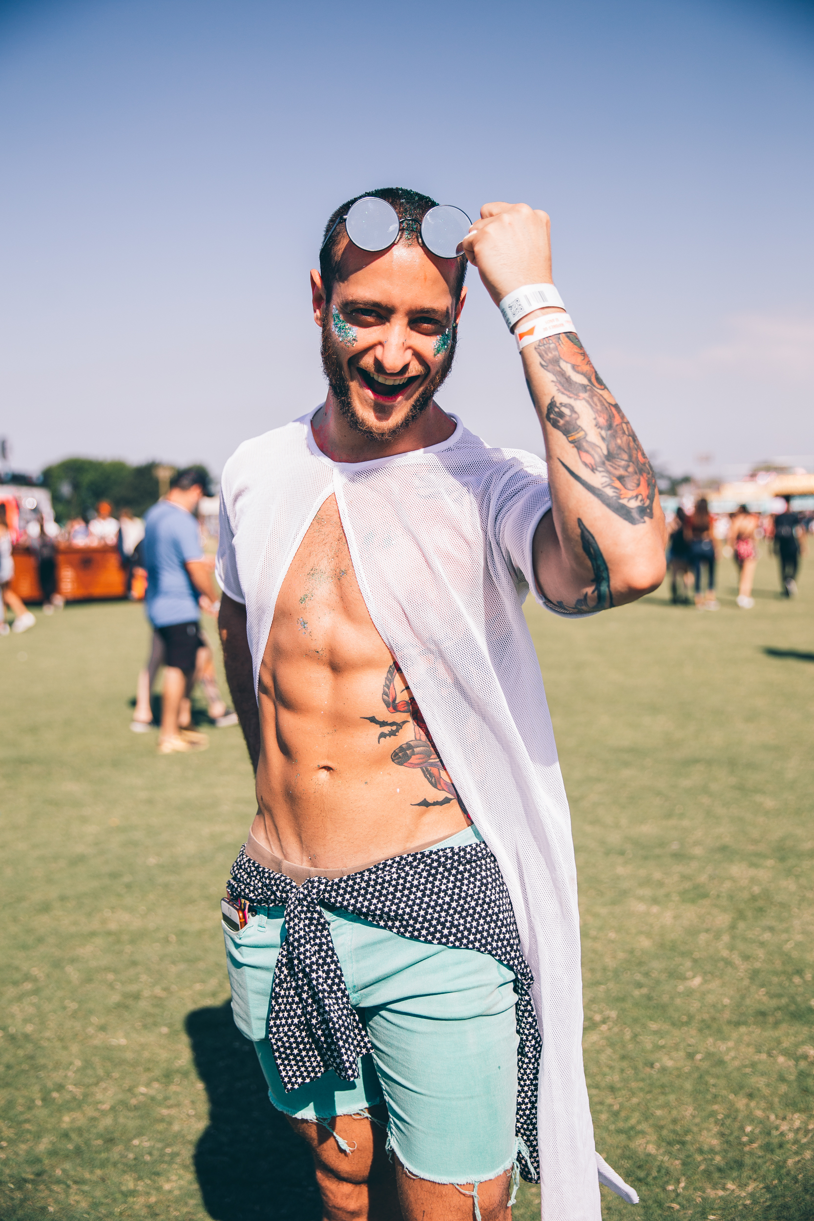 Gente en Lollapalooza Argentina 2019. Foto por Matías Casal.