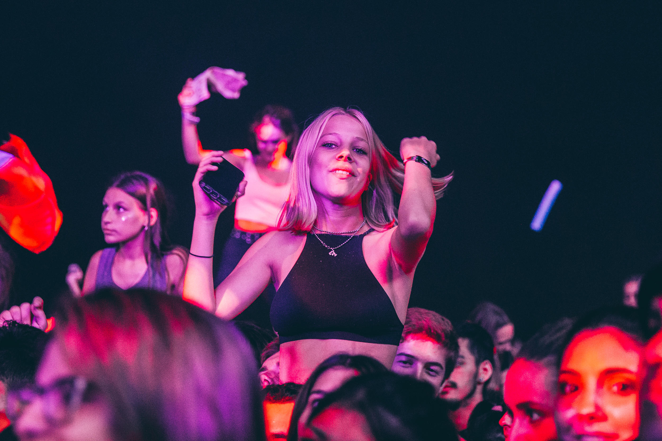 Gente en Lollapalooza Argentina 2019. Foto por Matías Casal.