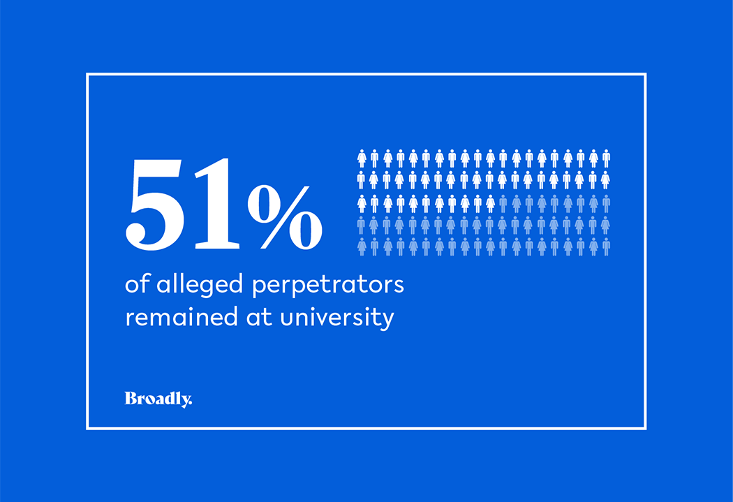 Infographic of 51% of alleged perpetrators 