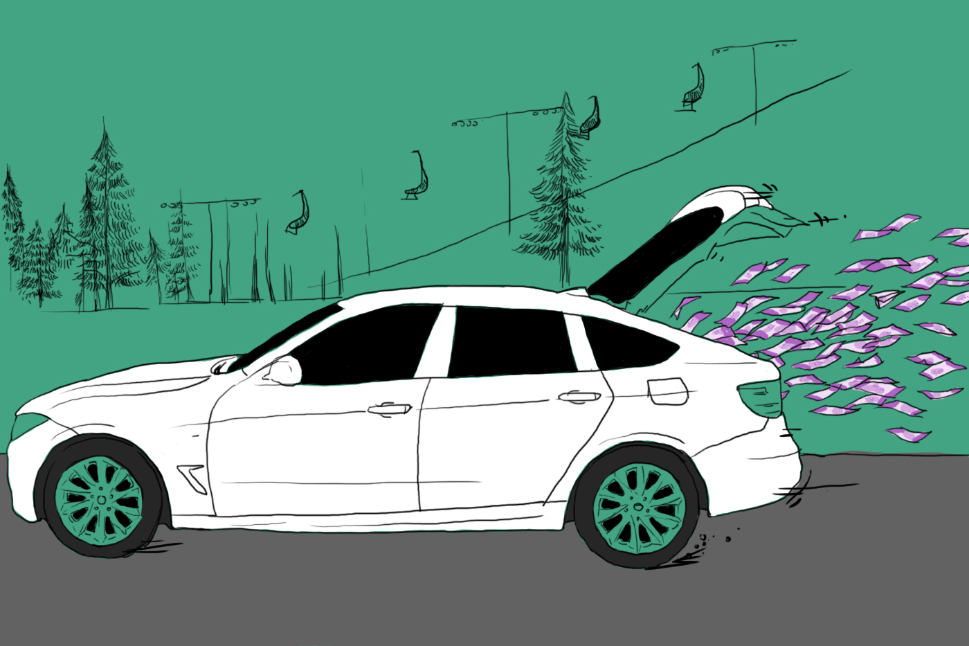 Auto verliest geld