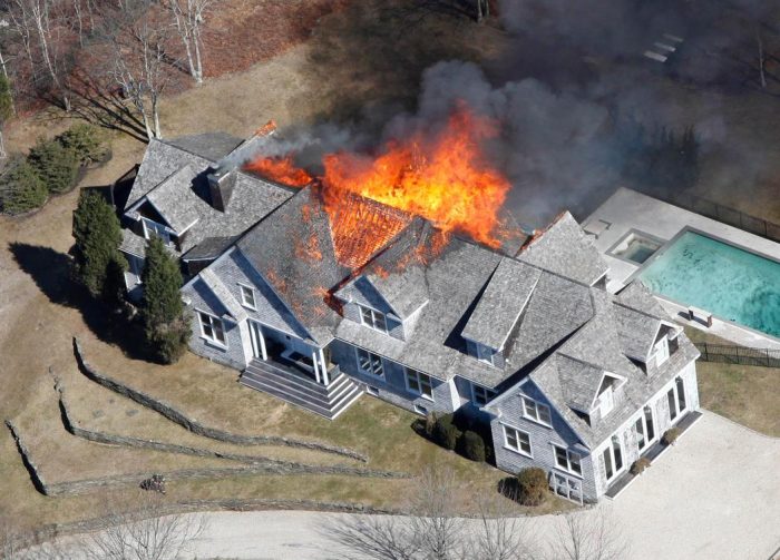 brandend huis