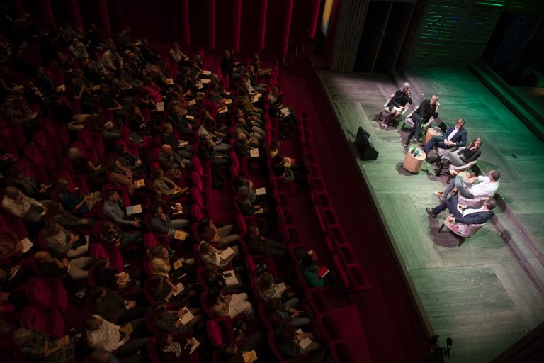 bovenaanzicht zaal