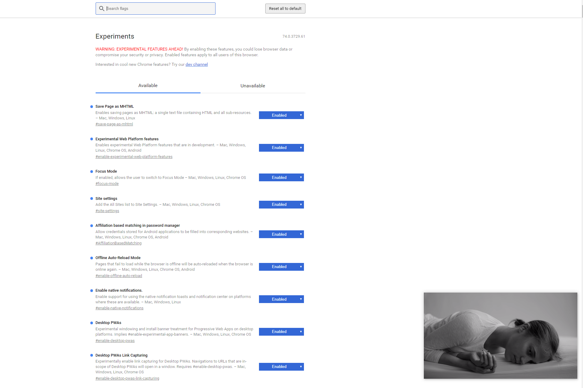 Screenshot Chrome