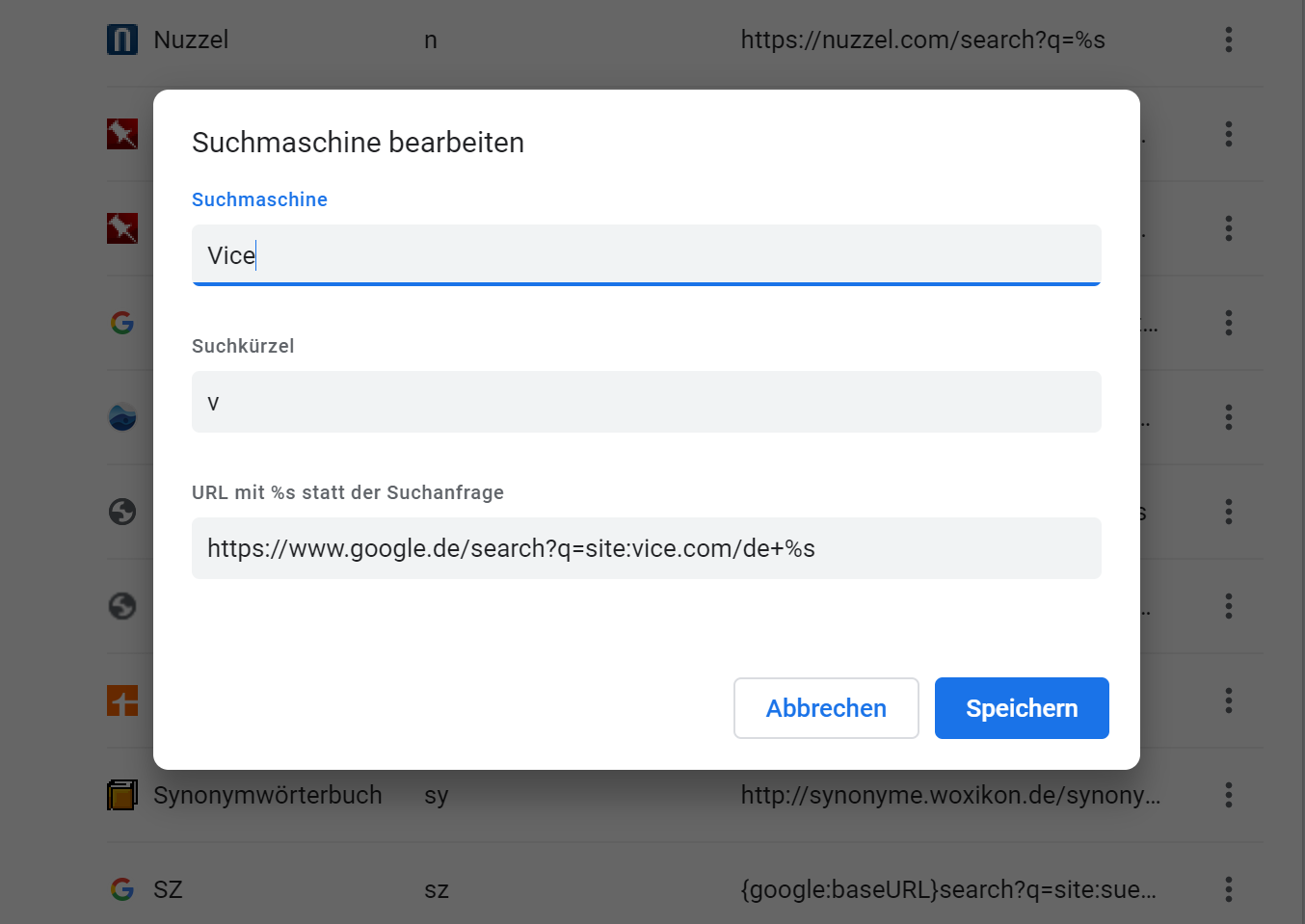 Screenshot Chrome