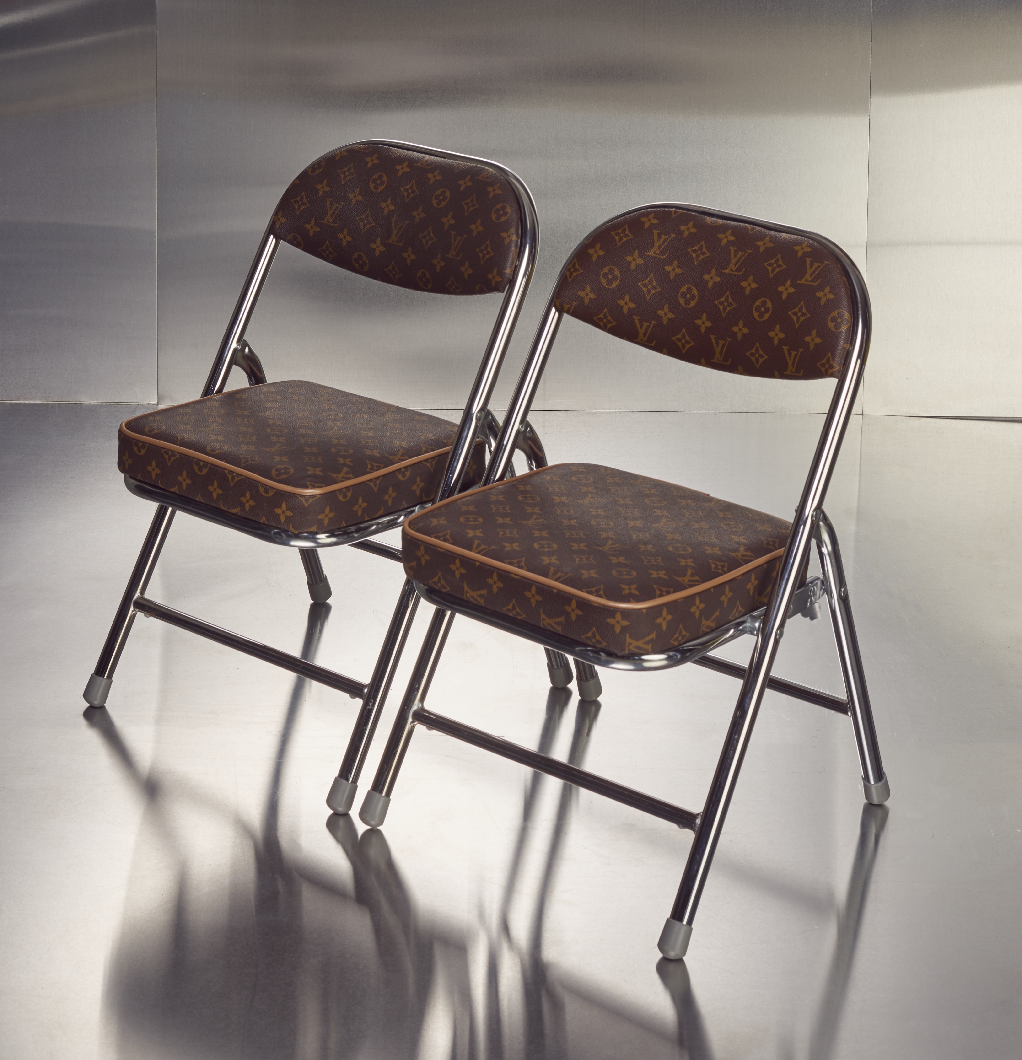 Louis Vuitton inspired folding chairs