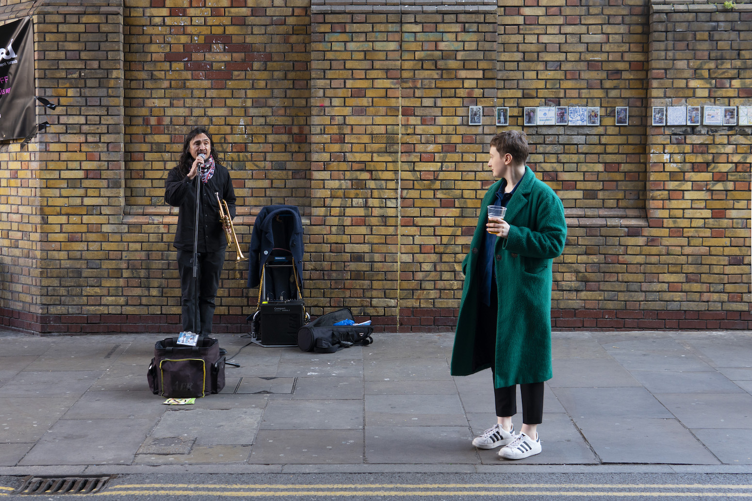 listening to buskers in brick lane for noisey